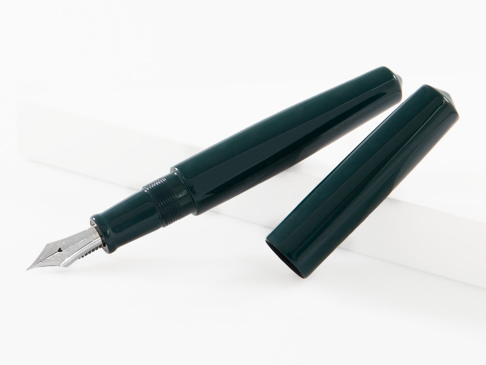 Pluma Estilográfica Nakaya Cigar Piccolo, Midori, Ebonita,, rodio