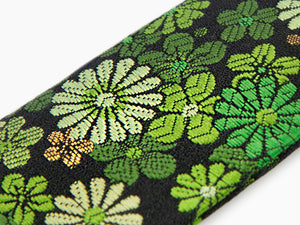 Estuche Nakaya Kyoto 'Nishijin-ori' Textil, Verde, 1 Artículo de Escritura