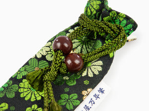 Estuche Nakaya Kyoto 'Nishijin-ori' Textil, Verde, 1 Artículo de Escritura