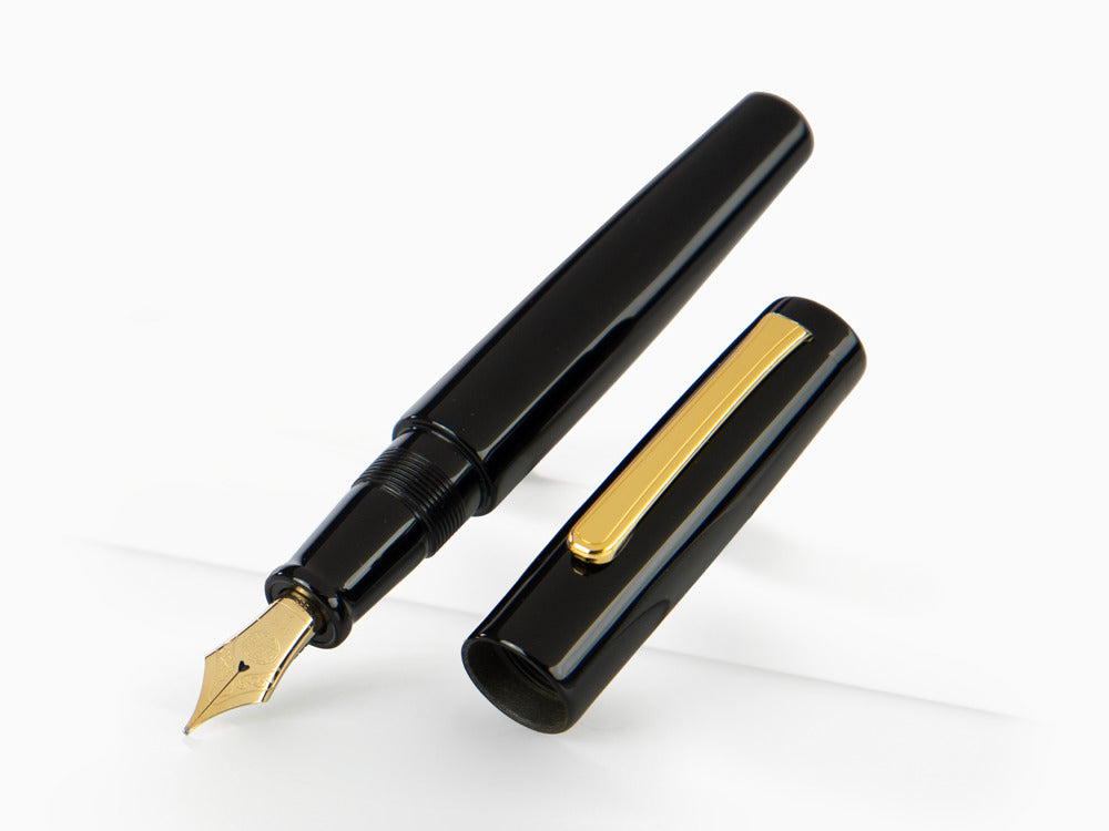 Pluma Estilográfica Nakaya Writer Kuro-Roiro Negro, Piccolo, Oro