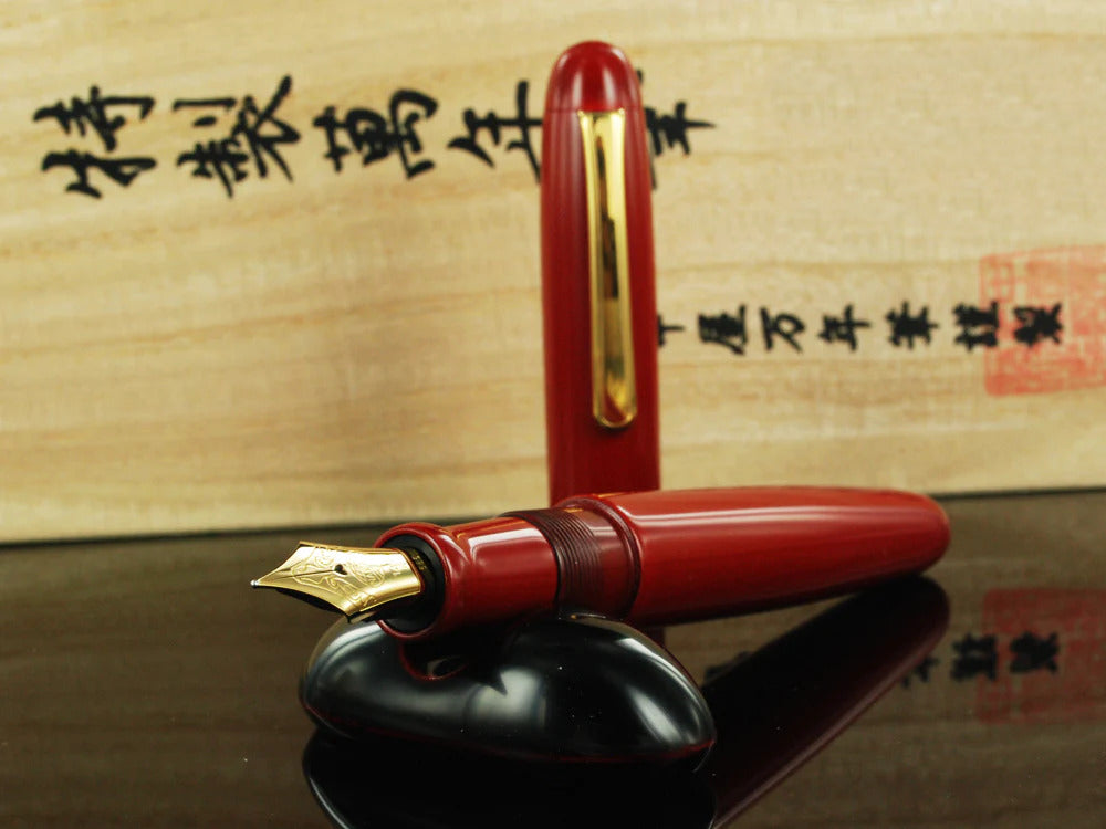 Estilográfica Nakaya Writer Portable Shu-nurippanashi, Laca Urushi