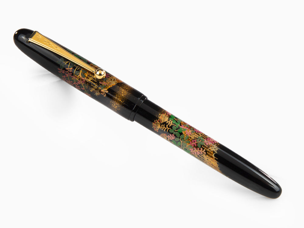 Pluma Estilográfica Namiki Yukari Flower Fence, Laca Urushi, FN-10M-HA