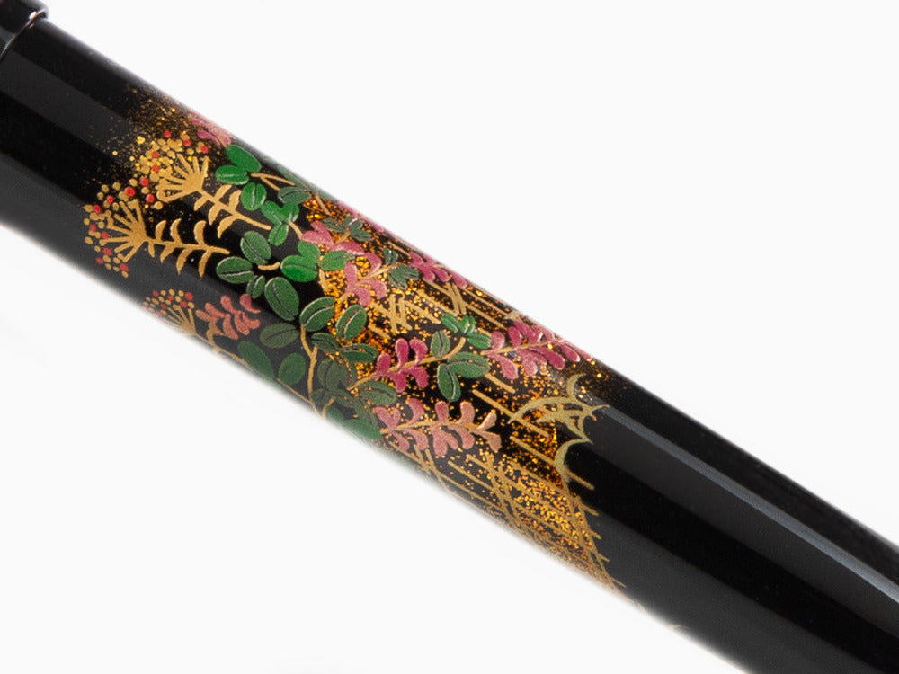 Pluma Estilográfica Namiki Yukari Flower Fence, Laca Urushi, FN-10M-HA