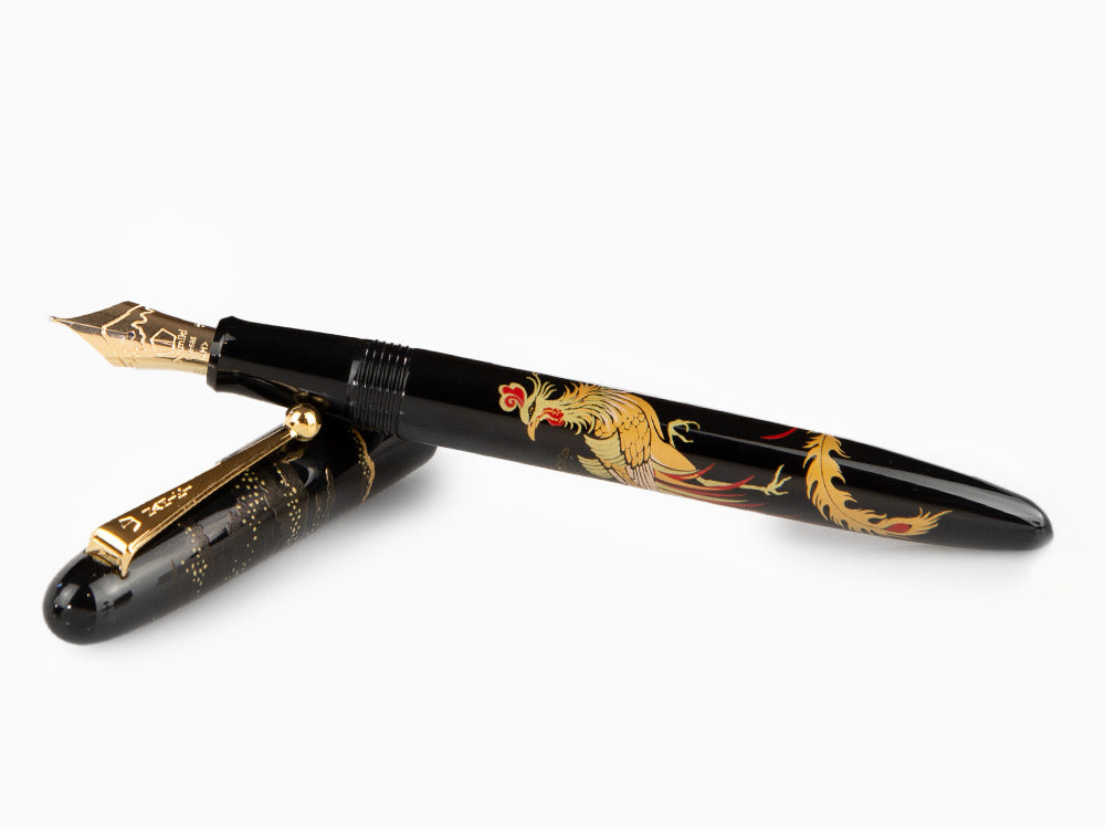 Pluma Estilográfica Namiki Nippon Art Chinese Phoenix, Maki-e, FN-5M-HZ