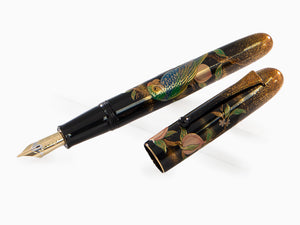 Pluma Estilográfica Namiki Yukari Royale Parrot with Peach, Oro