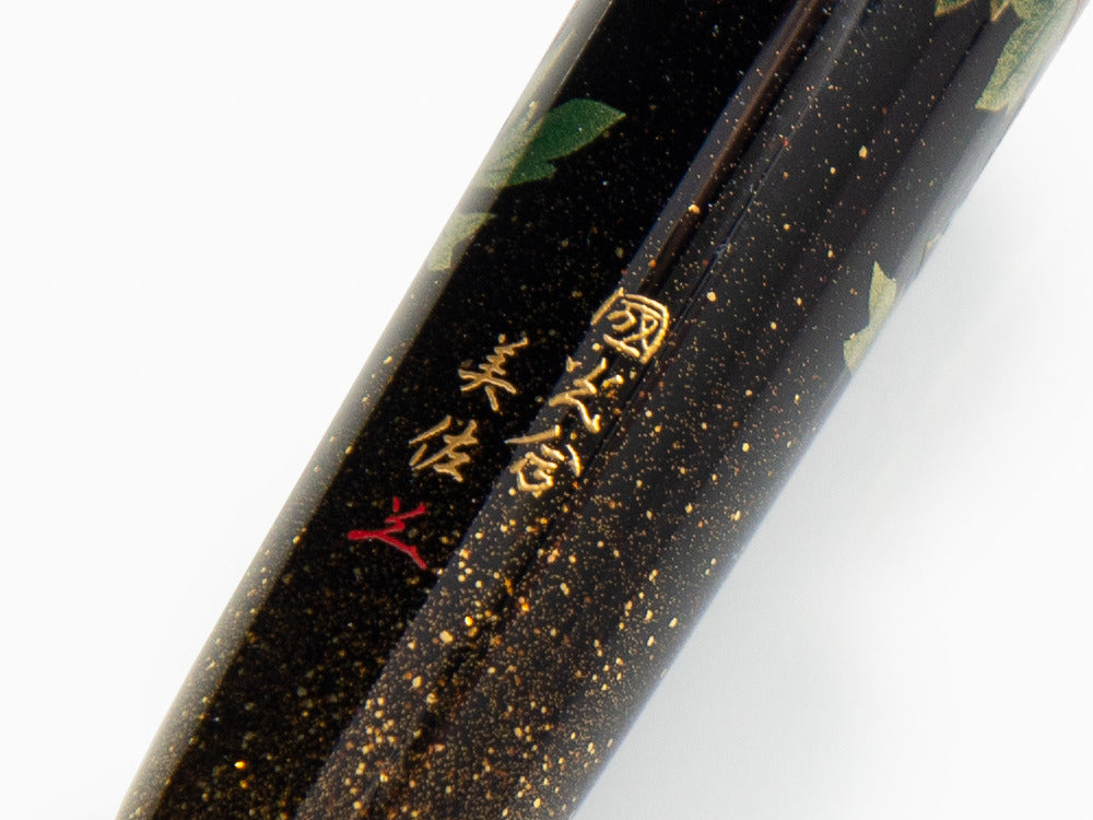 Estilográfica Namiki Yukari Royale Peony & butterfly, Togidashi Maki-e