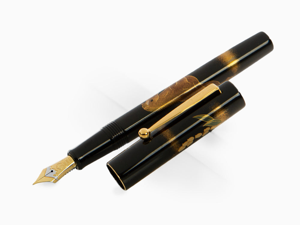 Pluma Estilográfica Namiki Yukari Zodiac Horse, Laca Urushi, FNV-20M-MA