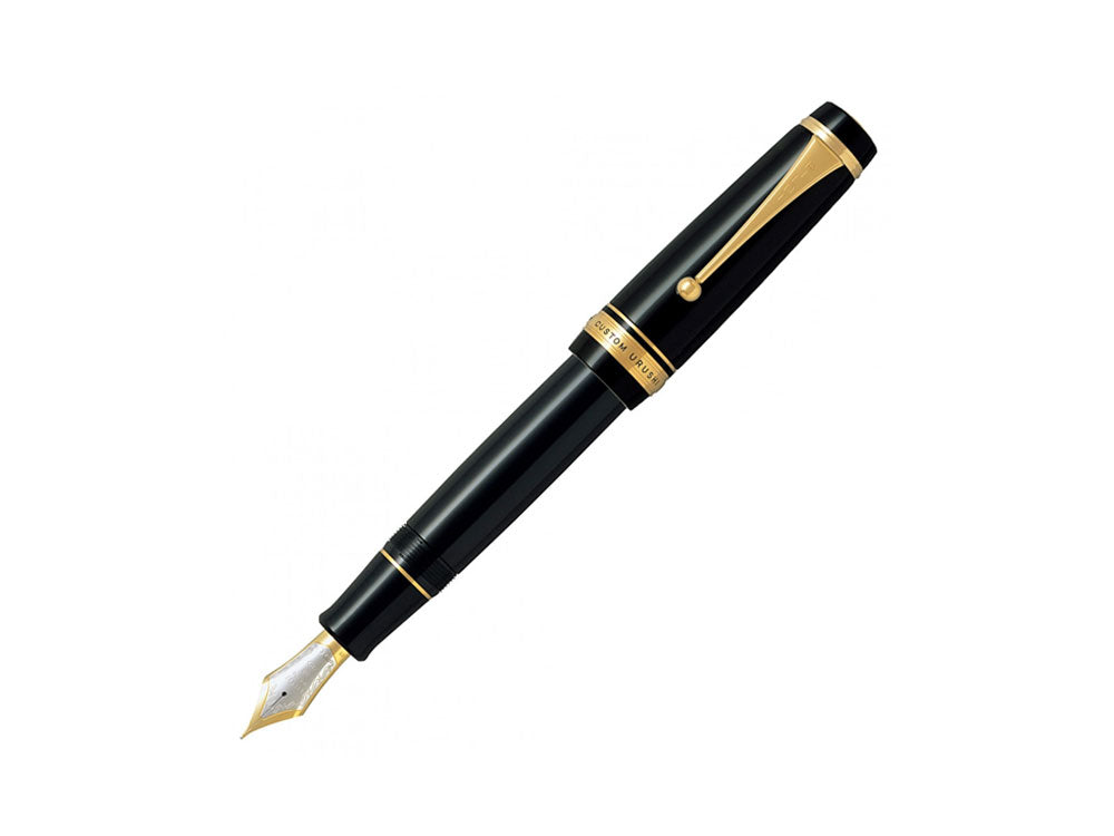 Pluma Estilográfica Pilot Custom Urushi, Ebonita, Oro, Negro, NPUN