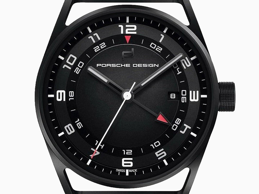 Reloj Automático Porsche Design 1919 Globetimer, Titanio, Negro & Caucho