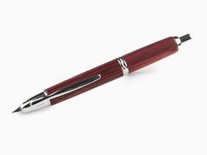 Pluma Estilográfica Pilot Capless Wooden, Abedul, Rojo, FC-2500RR-R