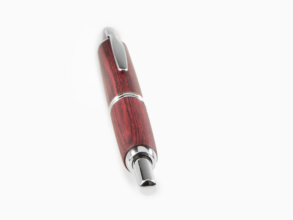 Pluma Estilográfica Pilot Capless Wooden, Abedul, Rojo, FC-2500RR-R