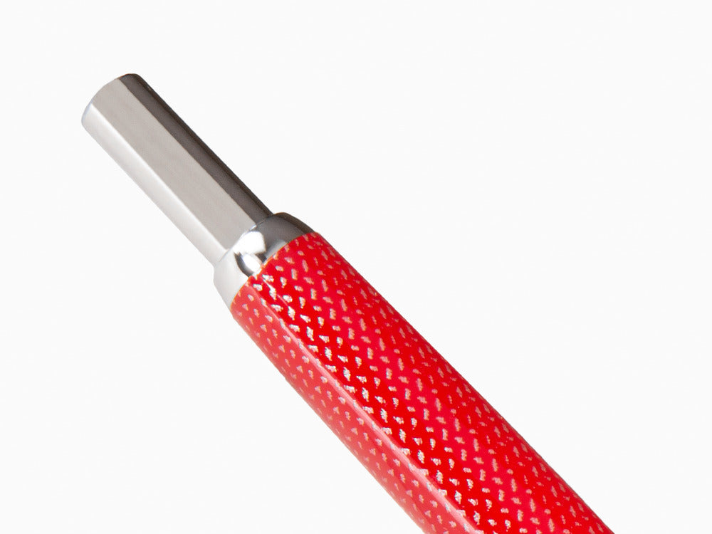 Pluma Estilográfica Pilot Capless, Fibra de carbono, Rojo