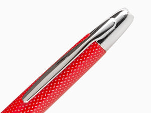 Pluma Estilográfica Pilot Capless, Fibra de carbono, Rojo