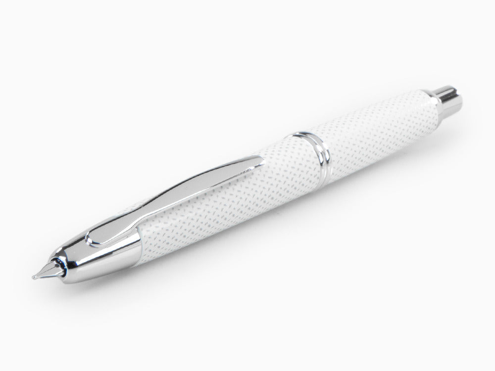 Estilográfica Pilot Capless Carbonesque, Blanco, FK-1500-GRAF-WHITE