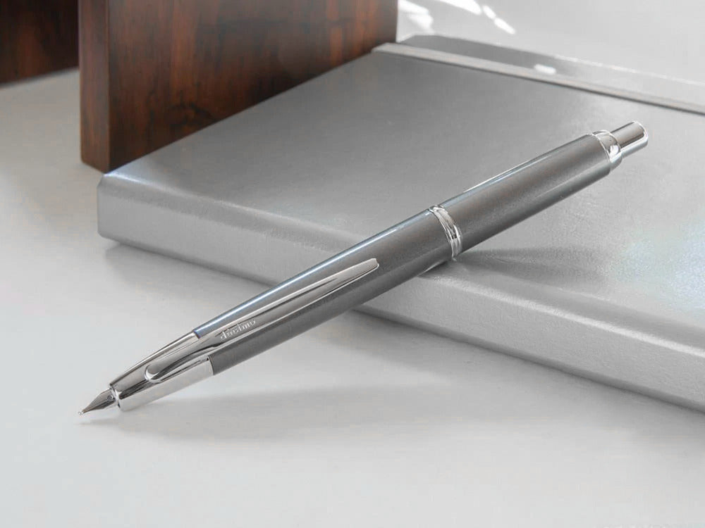 Pluma Estilográfica Pilot Capless Decimo, Laca, Gris, FK-1500D-RH-GREY