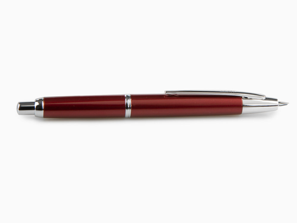 Pluma Estilográfica Pilot Capless Decimo, Laca, Rojo, FK-1500D-RH-RED