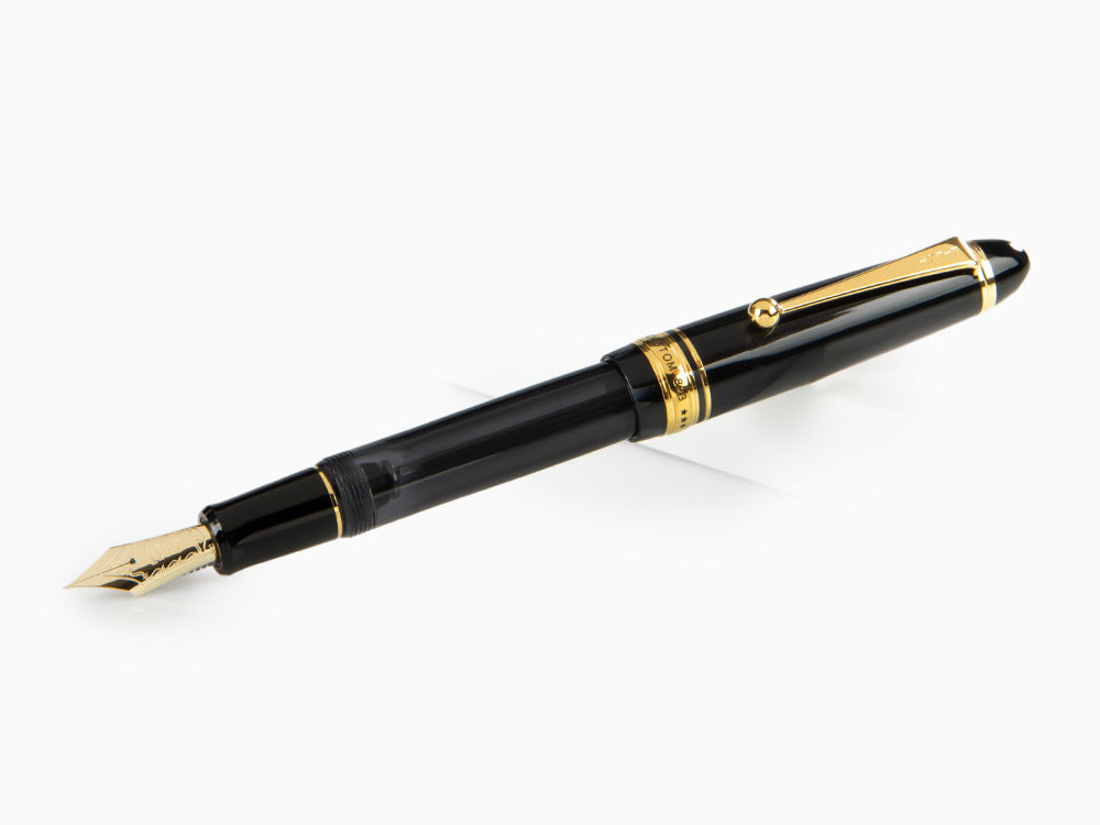 Pluma Estilográfica Pilot Custom 823, Resina, Oro, Negro, NC823N