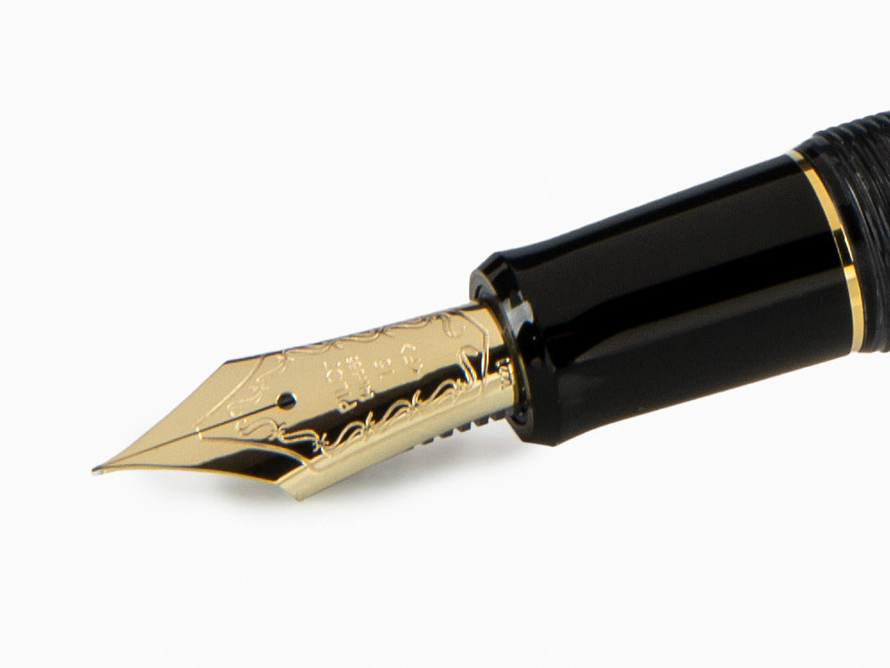 Pluma Estilográfica Pilot Custom 823, Resina, Oro, Negro, NC823N