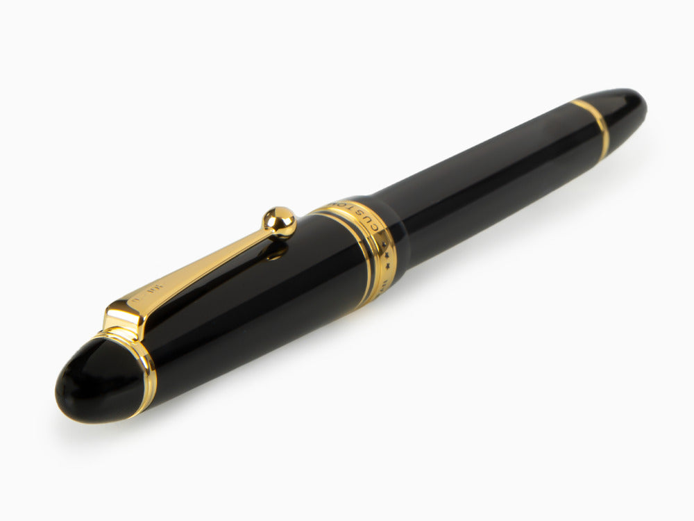 Pluma Estilográfica Pilot Custom 823, Resina, Oro, Negro, NC823N