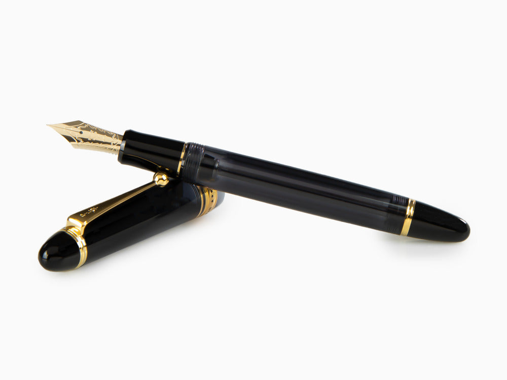 Pluma Estilográfica Pilot Custom 823, Resina, Oro, Negro, NC823N