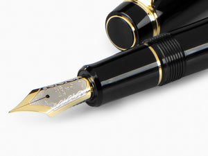 Pluma Estilográfica Pilot Custom 845, Ebonita, Oro, Negro, NC845N