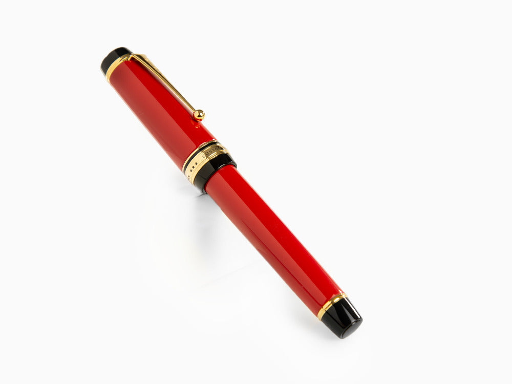 Pluma Estilográfica Pilot Custom Urushi, Ebonita, Oro, Rojo, NPUR