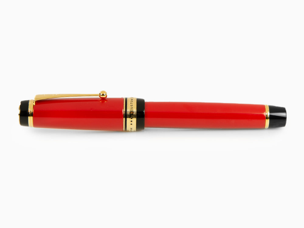 Pluma Estilográfica Pilot Custom Urushi, Ebonita, Oro, Rojo, NPUR