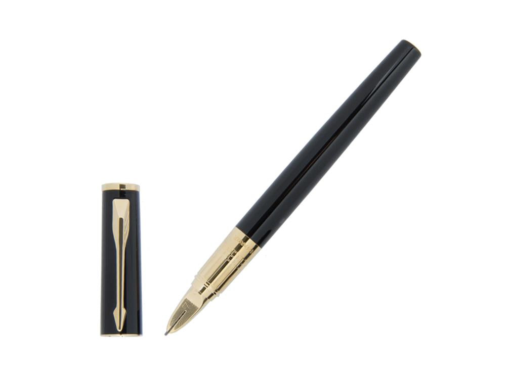 Pluma Estilográfica Parker Ingenuity 5th Negro Caucho PGT Pequeño