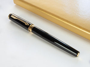 Pluma Estilográfica Parker Ingenuity 5th Negro Caucho PGT Pequeño