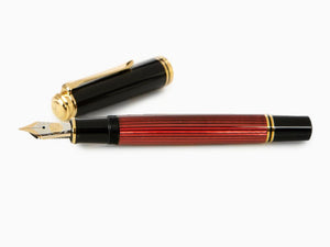 Pluma Estilográfica Pelikan Souverän 800 Black-Red, Resina, 816625