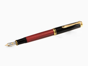 Pluma Estilográfica Pelikan Souverän M400- Negra/Roja, 904920