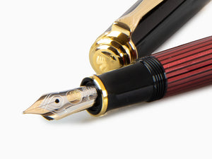 Pluma Estilográfica Pelikan Souverän M400- Negra/Roja, 904920