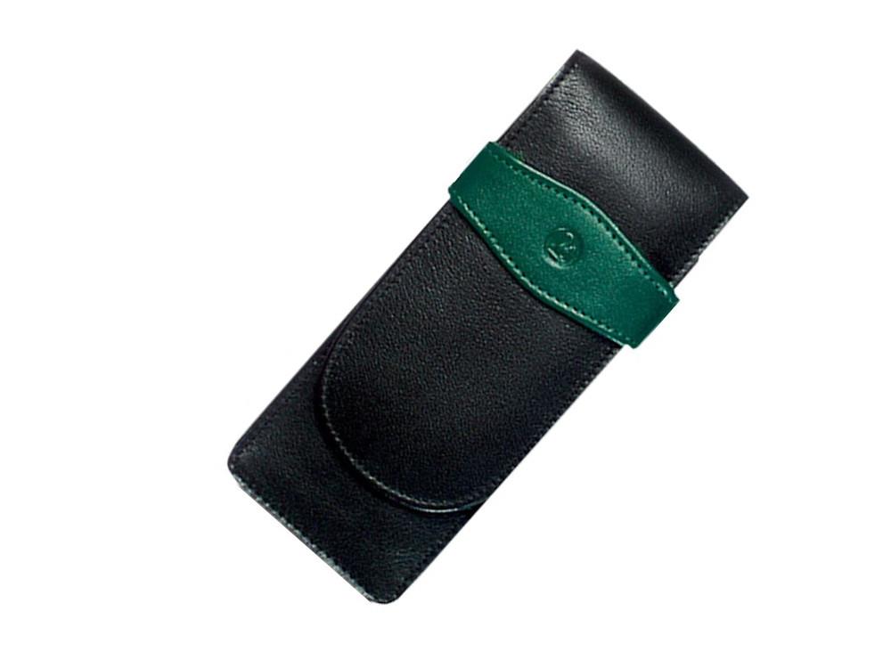 Estuche 3 Piezas de Pelikan, Piel, Negro-Verde, Blando, Pasador, 924092