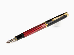 Pluma Estilográfica Pelikan Souverän M 600 -Negro/Rojo, 928697