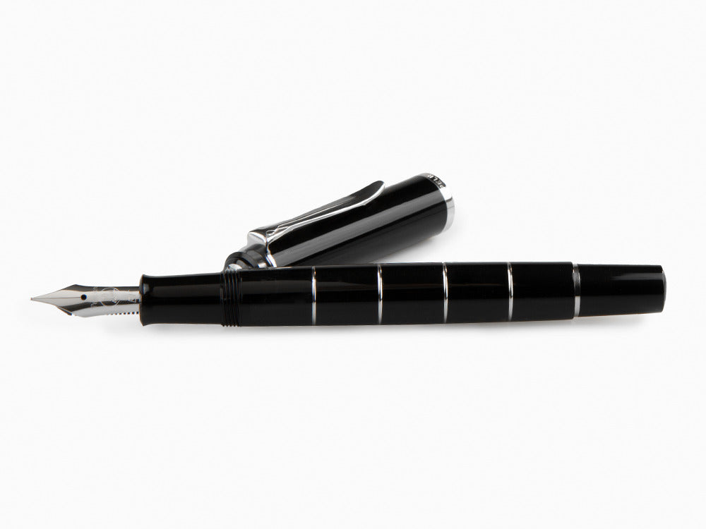 Pluma Estilográfica Pelikan M215, Negro, Adornos cromados, 948281 - Iguana  Sell ES