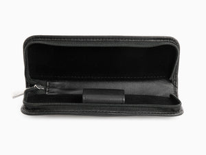 Estuche 2 Piezas de Pelikan, Piel lisa, Negro, Cremallera, 958017