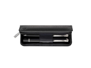 Estuche 2 Piezas de Pelikan, Piel con textura, Negro, Cremallera, 958025