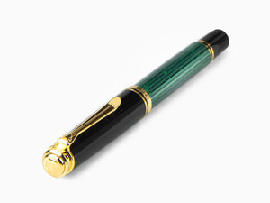 Pluma Estilográfica Pelikan Souverän M 600, Negro/Verde, 980029