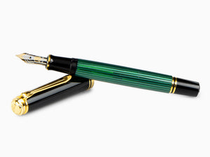 Pluma Estilográfica Pelikan Souverän M 600, Negro/Verde, 980029