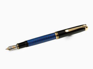 Pluma Estilográfica Pelikan M800, Resina Azul, Adornos en oro, 995951