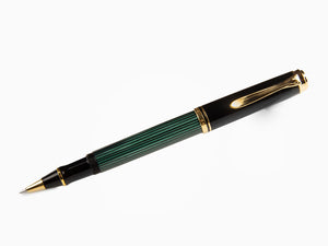 Boligrafo Roller Pelikan Souverän R400, Negro/Verde, 997494