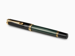 Boligrafo Roller Pelikan Souverän R400, Negro/Verde, 997494