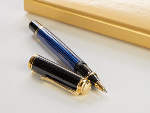 Boligrafo Roller Pelikan Souverän R400, Negro/Azul, 997502