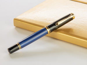 Boligrafo Roller Pelikan Souverän R400, Negro/Azul, 997502