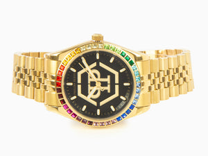 Reloj de Cuarzo Philipp Plein Date Superlative Lady, PVD Oro, 38 mm, PW2BA0623