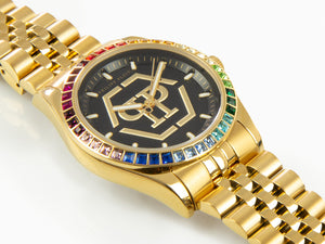 Reloj de Cuarzo Philipp Plein Date Superlative Lady, PVD Oro, 38 mm, PW2BA0623