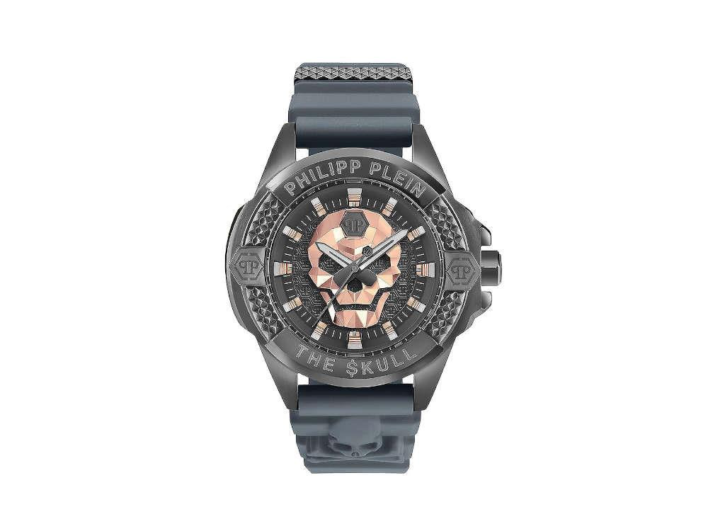 Reloj de Cuarzo Philipp Plein The Skull, Gris, 44 mm, Cristal mineral, PWAAA2324