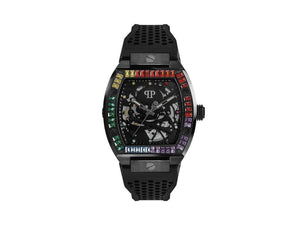 Reloj Automático Philipp Plein The Skeleton, PVD, Negro, 44 mm, PWBAA0621