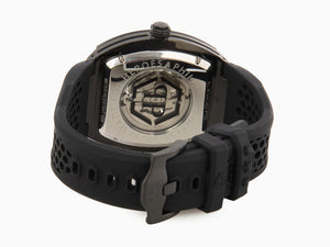 Reloj Automático Philipp Plein The Skeleton, PVD, Negro, 44 mm, PWBAA0621