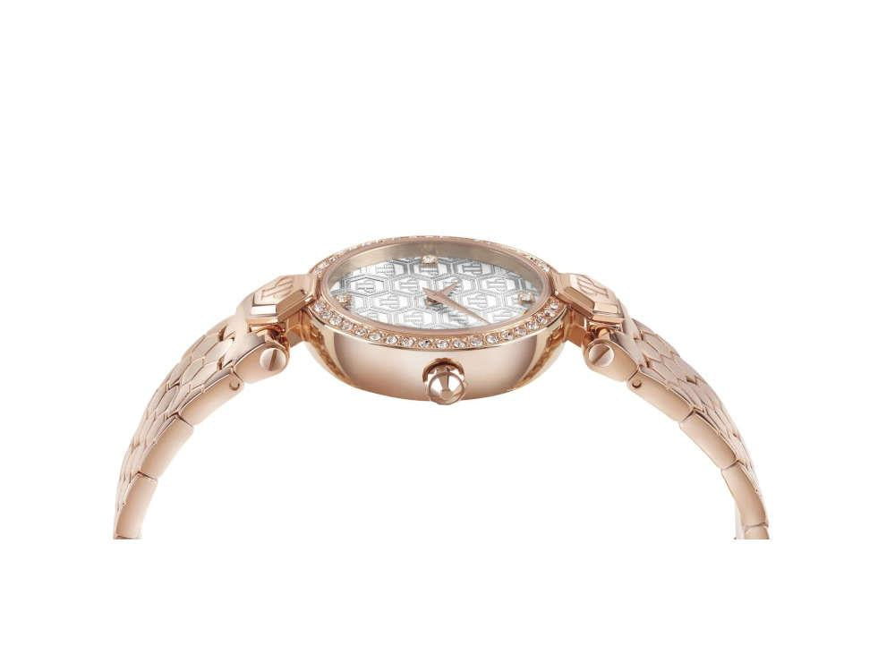 Reloj de Cuarzo Philipp Plein Couture Lady, PVD Oro Rosa, Blanco, 32mm PWEAA0821